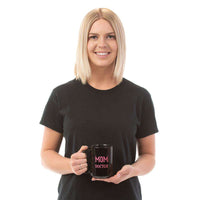 Load image into Gallery viewer, Designs by MyUtopia Shout Out:Proud Mom Personalized Black Coffee Mug
