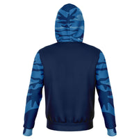 Load image into Gallery viewer, Designs by MyUtopia Shout Out:Proud Navy Brother, I Grew up with My Hero Premium Pullover Fashion Hoodie Gray
