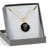 Load image into Gallery viewer, Designs by MyUtopia Shout Out:Proud Navy Brother Personalized Engravable Keepsake Necklace
