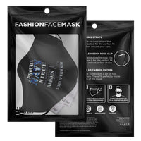 Load image into Gallery viewer, Designs by MyUtopia Shout Out:Proud Navy Niece I grew Up With My Hero Fitted Fabric Face Mask with Adjustable Ear Loops
