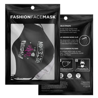 Load image into Gallery viewer, Designs by MyUtopia Shout Out:Proud Wife of a Veteran Fitted Fabric Face Mask w. Adjustable Ear Loops
