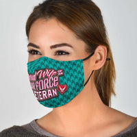 Load image into Gallery viewer, Designs by MyUtopia Shout Out:Proud Wife of an Air Force Veteran Adult Fabric Face Mask with Elastic Ear Loops
