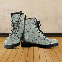 Load image into Gallery viewer, Designs by MyUtopia Shout Out:Pug Lover Vegan Leather Boots Green
