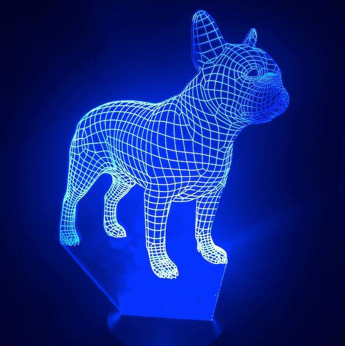 Designs by MyUtopia Shout Out:Pug USB Powered LED Night-light Lamp Glows in Multiple Colors