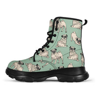 Load image into Gallery viewer, Designs by MyUtopia Shout Out:Pugs Animal Print  7 Eye Sneaker Walking Boots
