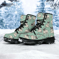 Load image into Gallery viewer, Designs by MyUtopia Shout Out:Pugs Animal Print  7 Eye Sneaker Walking Boots
