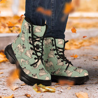 Load image into Gallery viewer, Designs by MyUtopia Shout Out:Pugs Animal Print  7 Eye Sneaker Walking Boots
