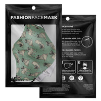 Load image into Gallery viewer, Designs by MyUtopia Shout Out:Pugs Fitted Face Mask with Adjustable Ear Loops and Filter pocket
