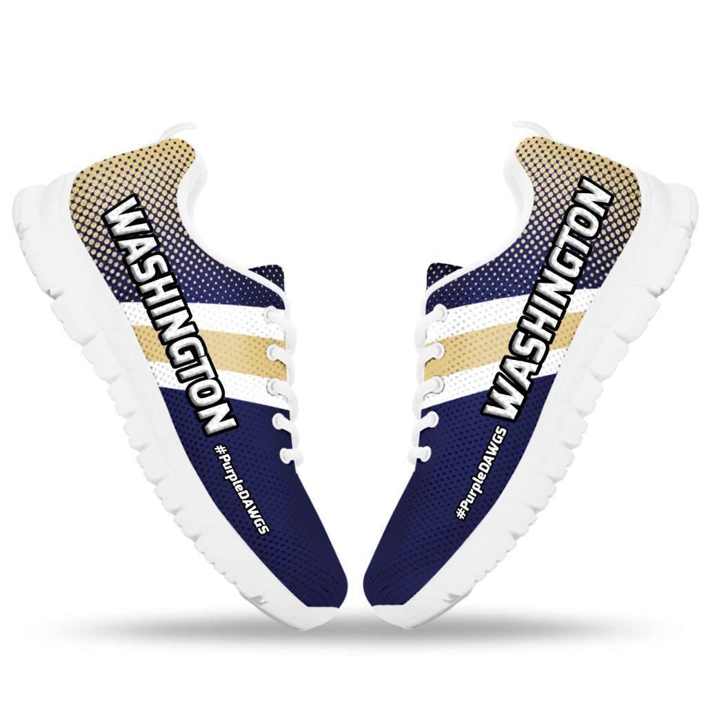 Designs by MyUtopia Shout Out:#PurpleDawgs Washington Fan Running Shoes