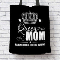 Load image into Gallery viewer, Designs by MyUtopia Shout Out:Queen Mom Fabric Totebag Reusable Shopping Tote
