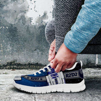 Load image into Gallery viewer, Designs by MyUtopia Shout Out:R2-D2 Running Shoes - Blue / Grey
