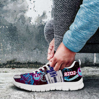 Load image into Gallery viewer, Designs by MyUtopia Shout Out:R2-D2 Running Shoes - Blue / Pink
