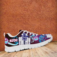 Load image into Gallery viewer, Designs by MyUtopia Shout Out:R2-D2 Running Shoes - Blue / Pink
