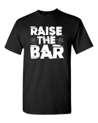 Load image into Gallery viewer, Designs by MyUtopia Shout Out:Raise The Bar Adult Unisex T-Shirt,S / Black,Adult Unisex T-Shirt
