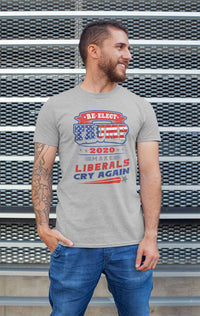 Load image into Gallery viewer, Designs by MyUtopia Shout Out:Re-elect Trump Liberals Cry Again Adult Unisex T-Shirt

