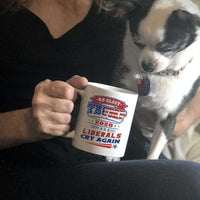 Load image into Gallery viewer, Designs by MyUtopia Shout Out:Re-elect Trump Make Liberals Cry Ceramic Coffee Mug - White
