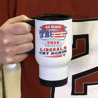 Load image into Gallery viewer, Designs by MyUtopia Shout Out:Re-elect Trump Make Liberals Cry Travel Mug
