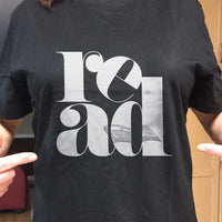 Load image into Gallery viewer, Designs by MyUtopia Shout Out:Read - Perfect Teacher Gift Adult Unisex Cotton Short Sleeve T-Shirt
