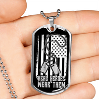 Load image into Gallery viewer, Designs by MyUtopia Shout Out:Real Heroes Personalized Engravable Keepsake Dog Tag
