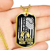 Load image into Gallery viewer, Designs by MyUtopia Shout Out:Real Heroes Personalized Engravable Keepsake Dog Tag
