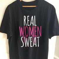 Load image into Gallery viewer, Designs by MyUtopia Shout Out:Real Women Sweat Adult Unisex T-Shirt
