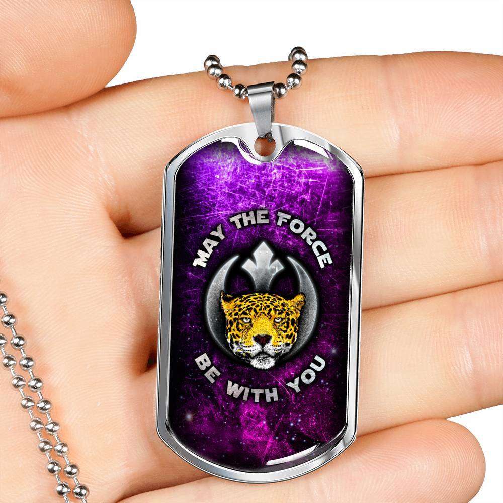 Designs by MyUtopia Shout Out:Rebel Phoenix Leopard Engravable Keepsake Dog Tag,Silver / No,Dog Tag Necklace