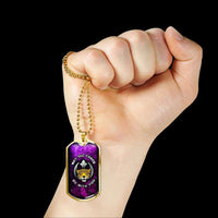 Load image into Gallery viewer, Designs by MyUtopia Shout Out:Rebel Phoenix Leopard Engravable Keepsake Dog Tag
