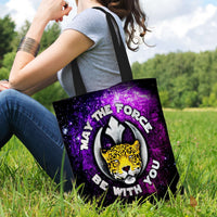 Load image into Gallery viewer, Designs by MyUtopia Shout Out:Rebel Phoenix Leopard Fabric Totebag Reusable Shopping Tote

