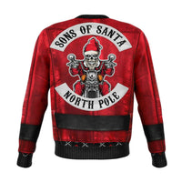 Load image into Gallery viewer, Designs by MyUtopia Shout Out:Red Jacket Sons of Santa Funny Christmas Fashion Sweatshirt
