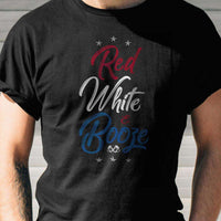 Load image into Gallery viewer, Designs by MyUtopia Shout Out:Red White and Booze Adult Unisex T-Shirt
