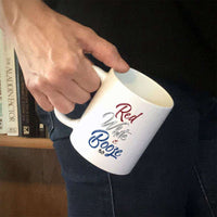 Load image into Gallery viewer, Designs by MyUtopia Shout Out:Red White and Booze White Coffee Mug
