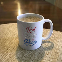 Load image into Gallery viewer, Designs by MyUtopia Shout Out:Red White and Booze White Coffee Mug
