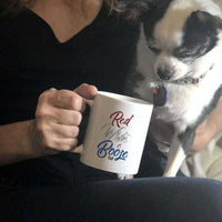 Load image into Gallery viewer, Designs by MyUtopia Shout Out:Red White and Booze White Coffee Mug
