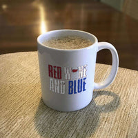 Load image into Gallery viewer, Designs by MyUtopia Shout Out:Red Wine and Blue White Coffee Mug
