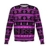 Load image into Gallery viewer, Designs by MyUtopia Shout Out:Registered Nurse 3D Ugly Christmas Sweater Style Fashion Sweatshirt,XS / Pink/Black,Fashion Sweatshirt - AOP
