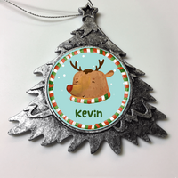 Load image into Gallery viewer, Designs by MyUtopia Shout Out:Reindeer Name Personalized Christmas Ornament,Christmas Tree,Personalized Christmas Ornament
