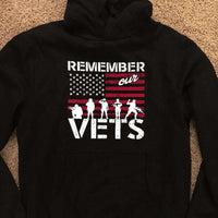 Load image into Gallery viewer, Designs by MyUtopia Shout Out:Remember Our Veterans Core Fleece Pullover Hoodie
