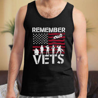 Load image into Gallery viewer, Designs by MyUtopia Shout Out:Remember Our Veterans Unisex Tank
