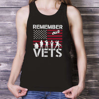 Load image into Gallery viewer, Designs by MyUtopia Shout Out:Remember Our Veterans Unisex Tank
