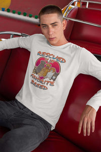 Load image into Gallery viewer, Designs by MyUtopia Shout Out:Rescued is my Favorite Dog Breed Long Sleeve Jersey Unisex T-Shirt
