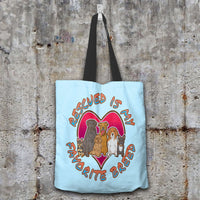 Load image into Gallery viewer, Designs by MyUtopia Shout Out:Rescued is my Favorite Dog Breed Re-usable Shopping Totebag
