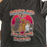 Load image into Gallery viewer, Designs by MyUtopia Shout Out:Rescued is my Favorite Dog Breed Ultra Cotton Unisex T-Shirt
