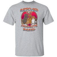 Load image into Gallery viewer, Designs by MyUtopia Shout Out:Rescued is my Favorite Dog Breed Ultra Cotton Unisex T-Shirt,Sport Grey / S,Adult Unisex T-Shirt
