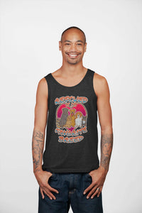 Load image into Gallery viewer, Designs by MyUtopia Shout Out:Rescued is my Favorite Dog Breed Unisex Tank Top,Dark Grey Heather / X-Small,Tank Tops
