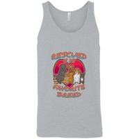 Load image into Gallery viewer, Designs by MyUtopia Shout Out:Rescued is my Favorite Dog Breed Unisex Tank Top,Athletic Heather / X-Small,Tank Tops
