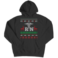 Load image into Gallery viewer, Designs by MyUtopia Shout Out:RN (Registered Nurse) Ugly Christmas Shirt,Hoodie / S / Black,Tank Tops
