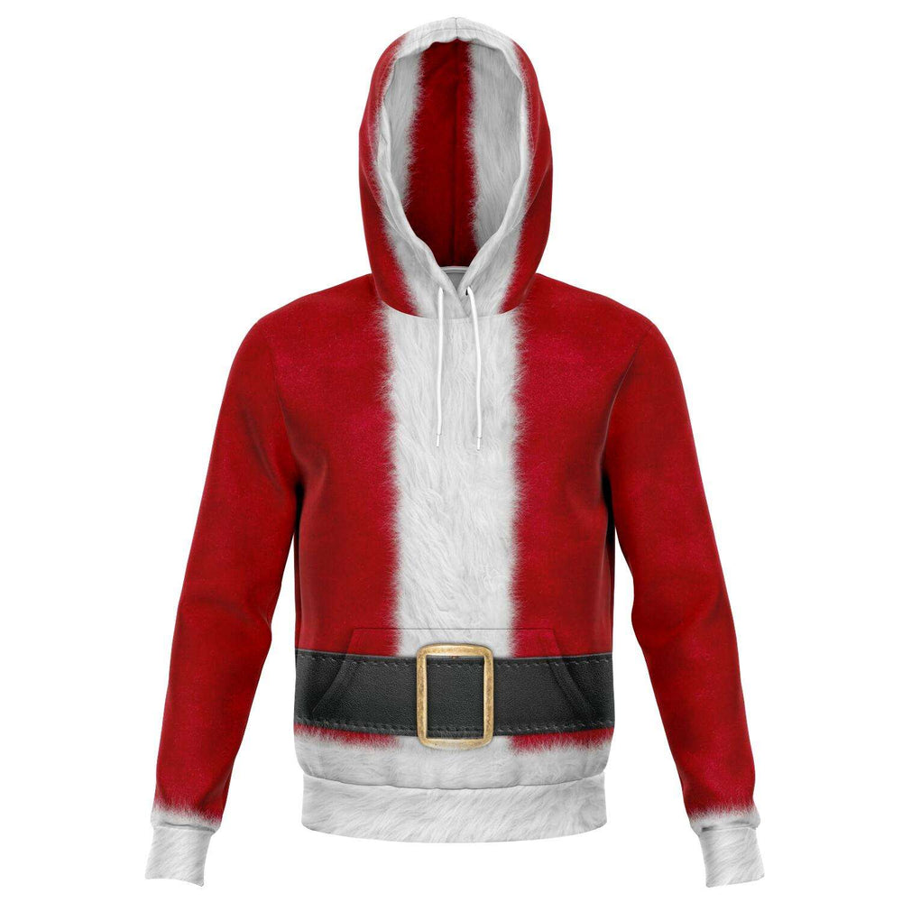 Designs by MyUtopia Shout Out:Santa Costume Premium Fashion Hoodie,XS / Red,Fashion Hoodie - AOP