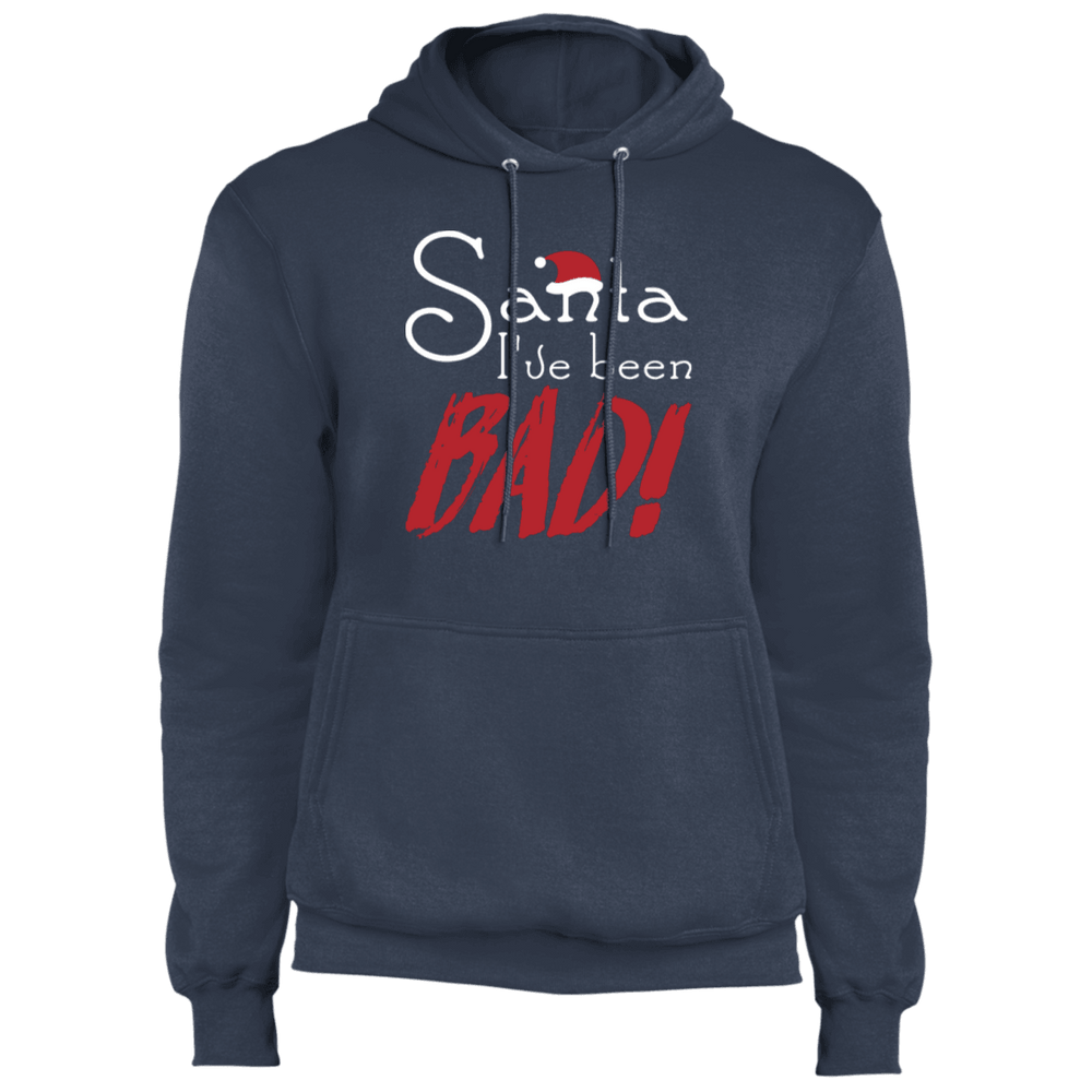 Designs by MyUtopia Shout Out:Santa I've Been Bad - Core Fleece Unisex Pullover Hoodie,Navy / S,Sweatshirts