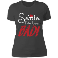 Load image into Gallery viewer, Designs by MyUtopia Shout Out:Santa I&#39;ve Been Bad - Ultra Cotton Ladies&#39; T-Shirt,Heavy Metal / X-Small,Ladies T-Shirts

