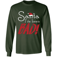 Load image into Gallery viewer, Designs by MyUtopia Shout Out:Santa I&#39;ve Been Bad - Ultra Cotton Long Sleeve T-Shirt,Forest Green / S,Long Sleeve T-Shirts
